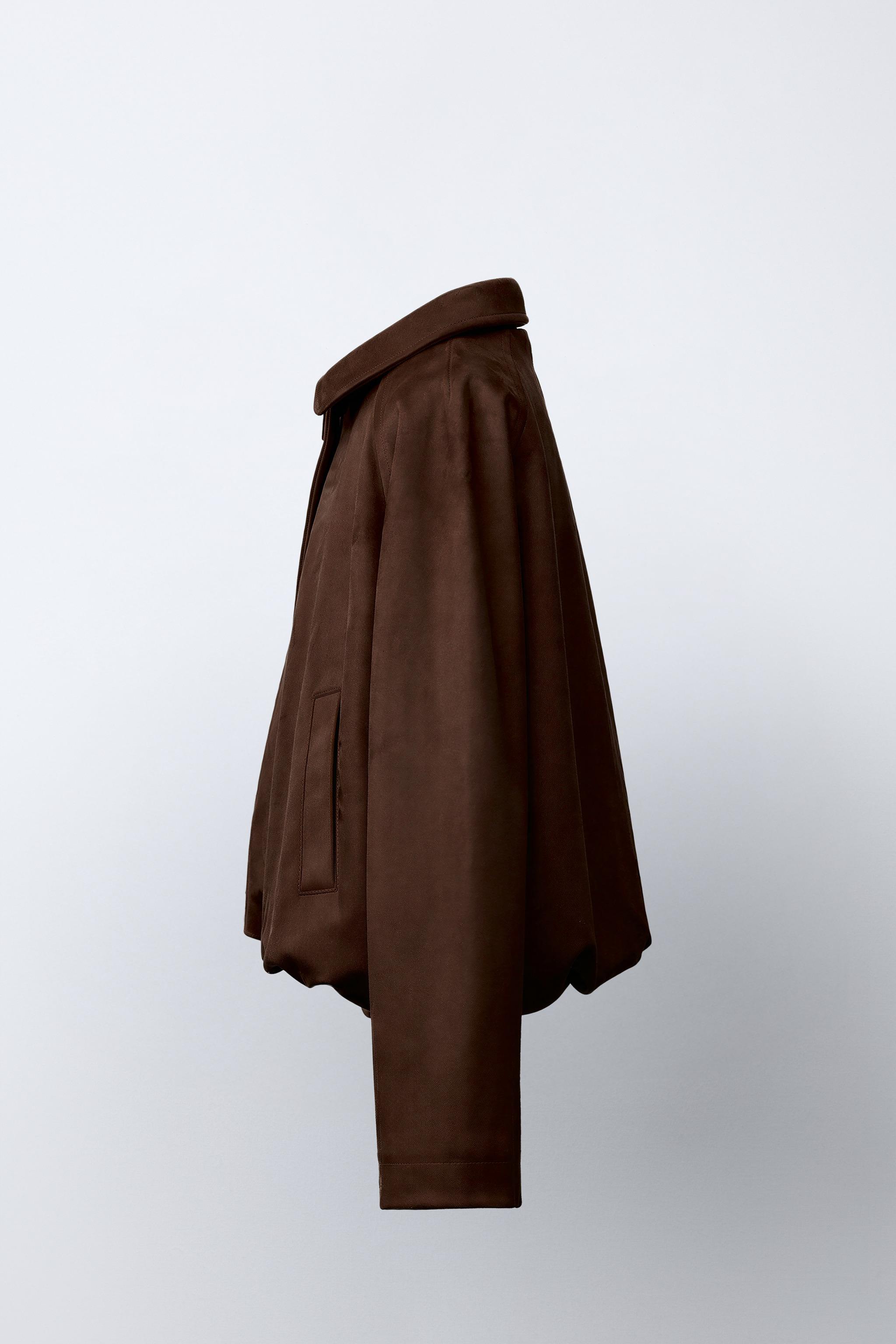 FAUX SUEDE BOMBER JACKET